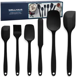 szpatulki-silikonowe-cukiernicze-czarne-zestaw-6-przybory-kuchenne-wellhaus