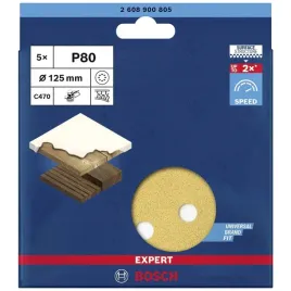 bosch-papier-scierny-expert-125mm-80-drewna-farby-5szt-2608900805