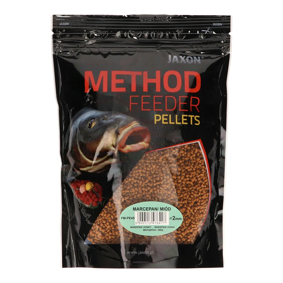 pellet-jaxon-method-feeder-2mm-marcepan-miod-500g