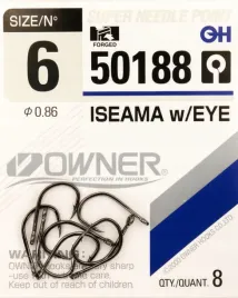 haczyki-z-oczkiem-owner-iseama-czarny-nikiel-r-6