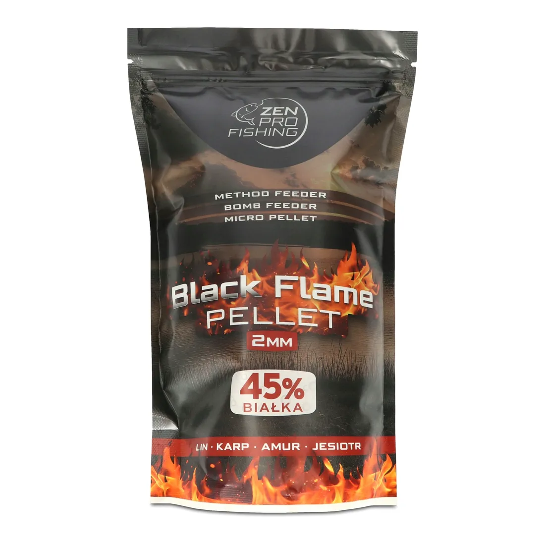 zen-pro-fishing-black-flame-pellet-2mm-method-feeder