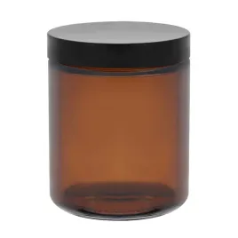sloik-brazowy-do-swiec-250-ml-z-czarna-plastikowa-nakretka