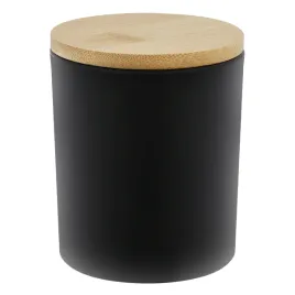sloik-do-swiec-czarny-mat-300-ml-z-bambusowa-pokrywka-72-sztuki
