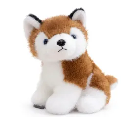 maskotka-pluszowy-pies-akita-inu-rudy-niebieskie-oczy-miekki