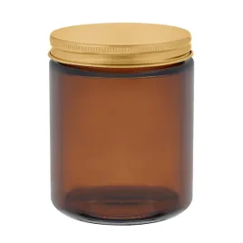 sloik-brazowy-do-swiec-250-ml-ze-zlota-metalowa-nakretka