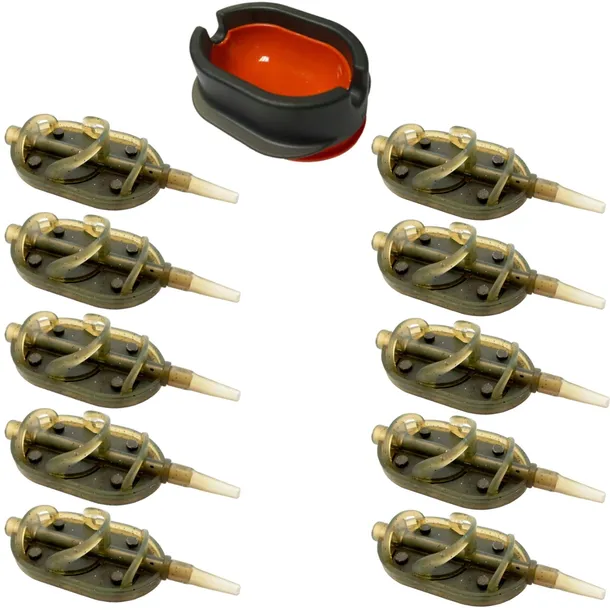 Zestaw 10 Podajników Do Method Feeder Arc 30g + Foremka