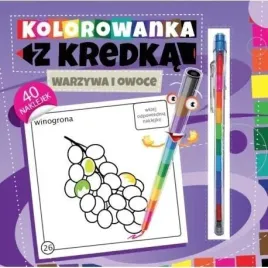 kolorowanka-z-kredka-warzywa-i-owoce