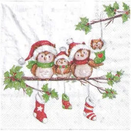 serwetka-decoupage-33x33-zimowe-sowy-1szt