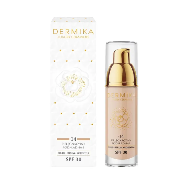 DERMIKA Luxury Ceramides podkład 4w1 odcień 04 30ml