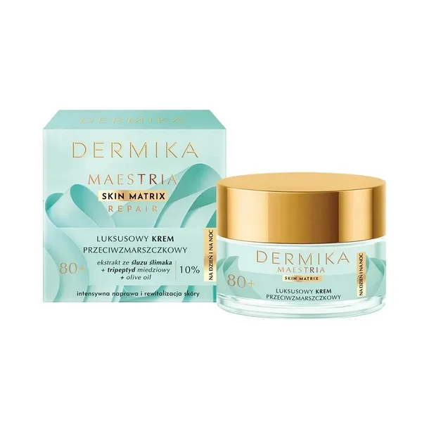 DERMIKA Maestria Luksusowy Krem Przeciwzmarszczkowy DZ/NOC 80+ 50 ML