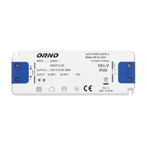 zasilacz-plaski-do-led-12vdc-30w-ip20-dlugosc-0-16-m