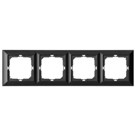 ramka-poczworna-do-gniazdek-kontaktow-wlacznikow-seria-pearl-czarna-modulow