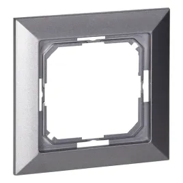 ramka-pojedyncza-gniazdka-kontakt-seria-pearl-antracytowa