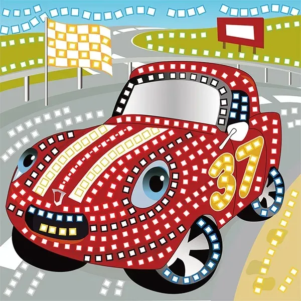 mozaika-brokatowa-auto-funandjoy-stan-nowy