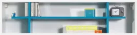 polka-wiszaca-115cm-bialy-turkus-system-mo15