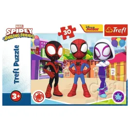 puzzle-30-elementow-przygody-spidey-a-i-przyjaciol-trefl