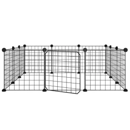 klatka-dla-zwierzat-z-bramka-12-paneli-czarna-35x35-cm-stal