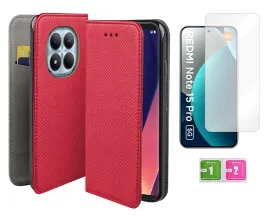 etui-z-klapka-do-xiaomi-redmi-note-15-pro-5g-case-czerwony-szklo-na-ekran