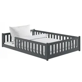 grafitowe-niskie-lozko-montessori-z-barierkami-mati-140x200-drewniane