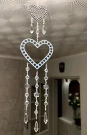 zawieszka-ozdoba-2-serca-z-krysztalkami-60cm