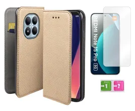 etui-z-klapka-do-xiaomi-redmi-note-15-pro-5g-magnet-zloty-szklo-na-ekran