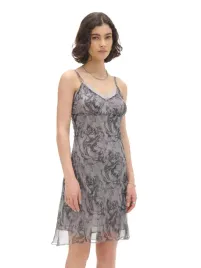 szara-sukienka-z-szyfonu-cropp-xl