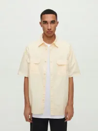 zolta-koszula-z-krotkim-rekawem-house-m