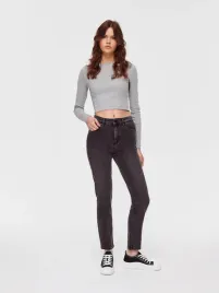 iemnoszare-dopasowane-spodnie-jeansowe-z-srednim-stanem-house-xxs