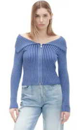 niebieski-prazkowany-sweterek-rozpinany-cropp-m