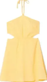 zolta-mini-sukienka-z-wycieciami-cropp-s