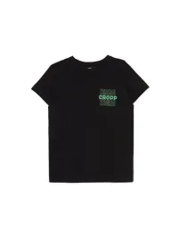 czarny-t-shirt-z-zielonym-nadrukiem-cropp-s