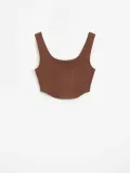 brazowy-krotki-top-house-s-linia-regular