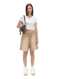 bezowe-bawelniane-luzne-szorty-cropp-m