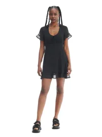 czarna-mini-sukienka-cropp-xs