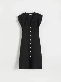 czarna-sukienka-lniana-z-guzikami-reserved-xs