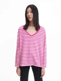 rozowa-koszulka-w-paski-reserved-s