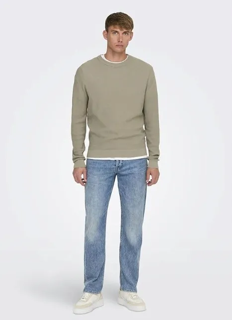 brazowy-sweter-onstony-only-sons-m