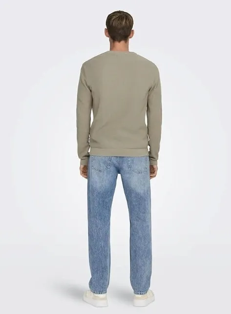 brazowy-sweter-onstony-only-sons-m-stan-nowy