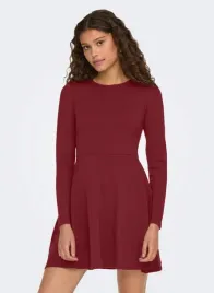 czerwona-sukienka-z-koronka-only-m