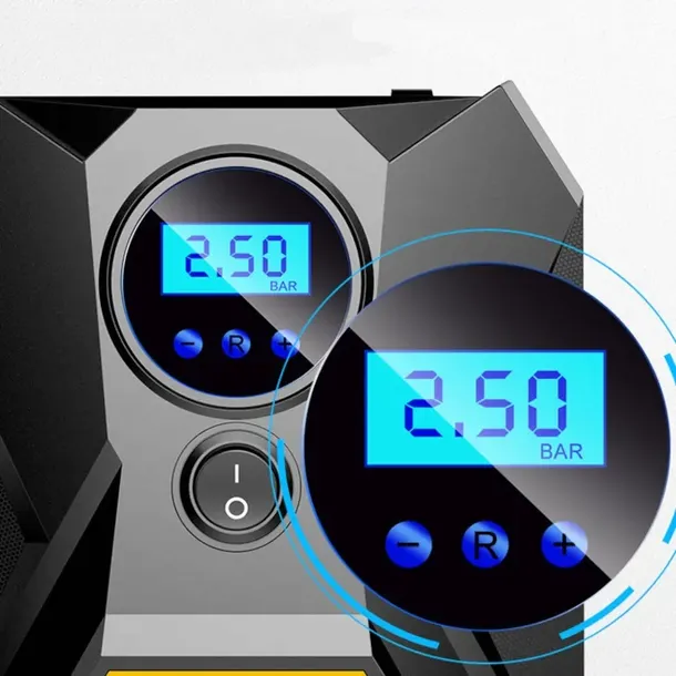 kompresor-samochodowy-pompka-sprezarka-led-lcd-12v-waga-z-opakowaniem-1-kg-stan-nowy