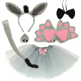 kostium-stroj-karnawalowy-przebranie-osiolek-spodniczka-opaska-6-elementow