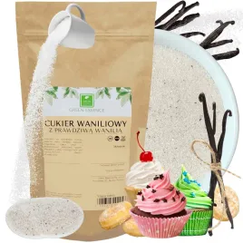 Zdjęcie produktu CUKIER WANILIOWY z prawdziwą wanilią Bourbon do ciast i kawy 100 g