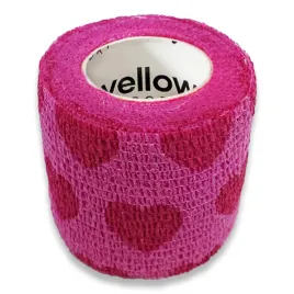 bandaz-kohezyjny-yellowband-5-cm-x-45-m-rozowy-w-serca-1-sztuka