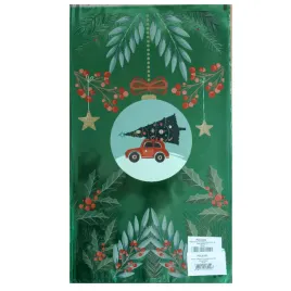 torebki-foliowe-prezentowe-swiateczne-zielone-zestaw-25-sztuk-20x35