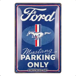 tablica-szyld-ford-mustang-parking-only-blacha-metal-prezent-20x30