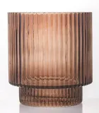 swiecznik-szklana-tuba-ozdobiona-brazowa-wys-13cm