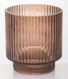 swiecznik-szklana-tuba-ozdobiona-brazowa-wys-13cm