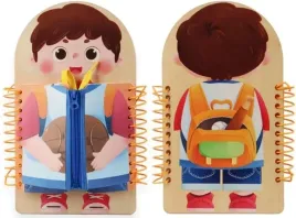 manipulacyjna-sensoryczna-ksiazeczka-montessori-nauka-ubierania-chlopiec