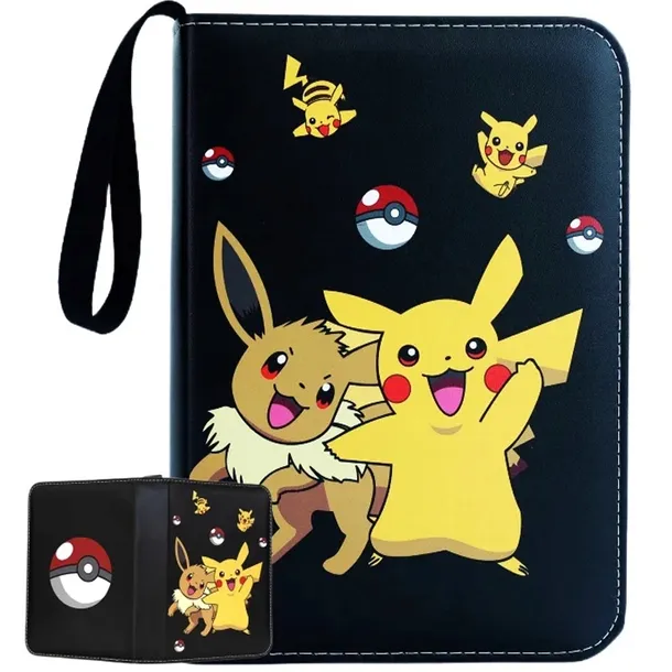 Album Pokémon Pikachu & Eevee 400kart Czarny Segregator Binder na karty TCG