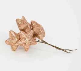 dekoracja-gwiazdka-bombka-na-piku-gwiazdki-champagne-brokat-6szt-4cm
